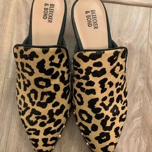 Leopard print slides